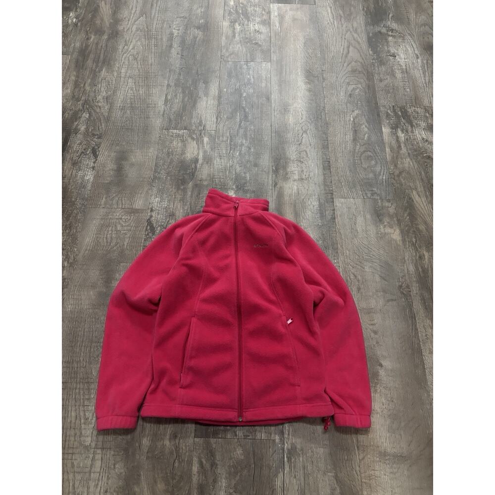 Columbia Benton Springs Full Zip Fleece Jacket Pink Size S